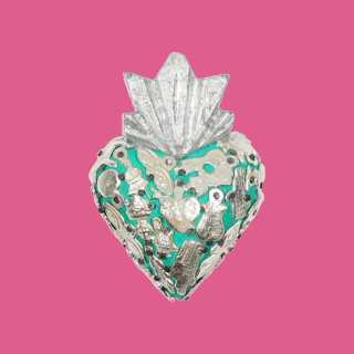 Mini Cuore Sacro con Milagros