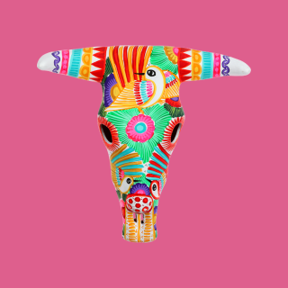 Teschio Texano in Ceramica...