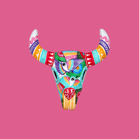 Teschio Texano in Ceramica