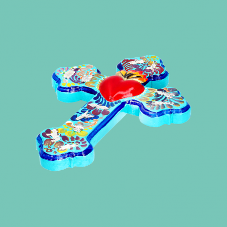 Croce Folk in Legno con...