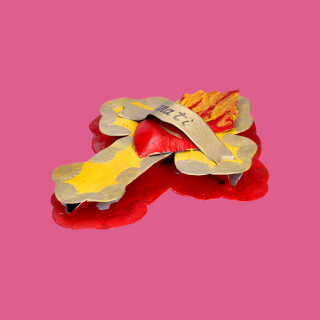 Croce con Messaggio d'Amore