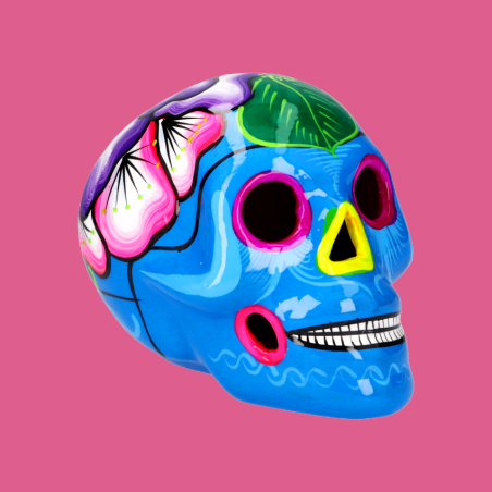 Teschio in Ceramica Ibiscus