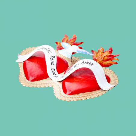 Doppio Cuore con Colomba e...