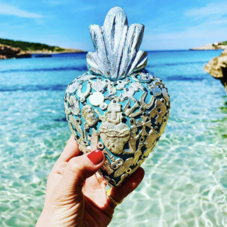 Cuore Sacro Medio con Milagros