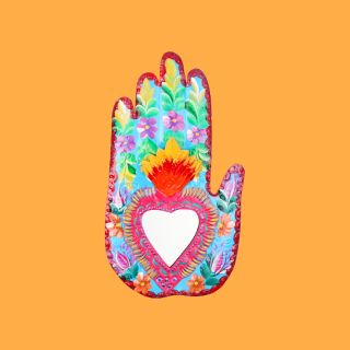 Mano Floreale con Specchio