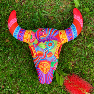 Teschio Texano in Ceramica