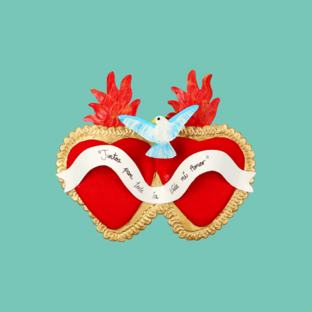 Doppio Cuore con Colomba e...