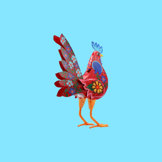 Scultura Gallo Imperiale