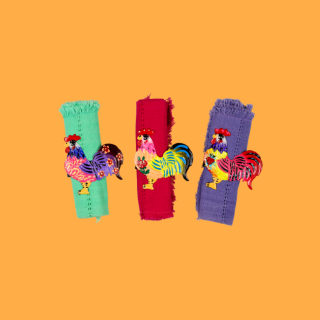 Gallo Flowered Napkin Holder